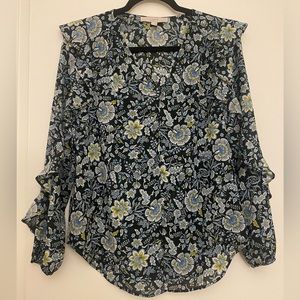 Loft floral long sleeve top